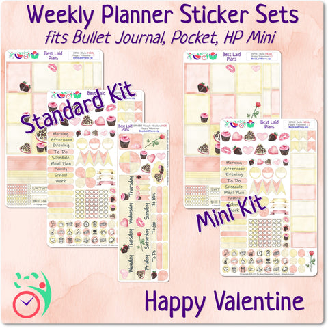 Image of Mini Happy Planner Weekly Kit Happy Valentine
