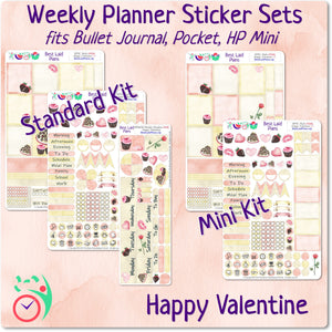 Mini Happy Planner Weekly Kit Happy Valentine