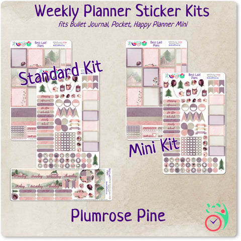 Image of Mini Happy Planner Premium Kit Plumrose Pine