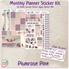 Happy Planner Mini Monthly Kit Plumrose Pine
