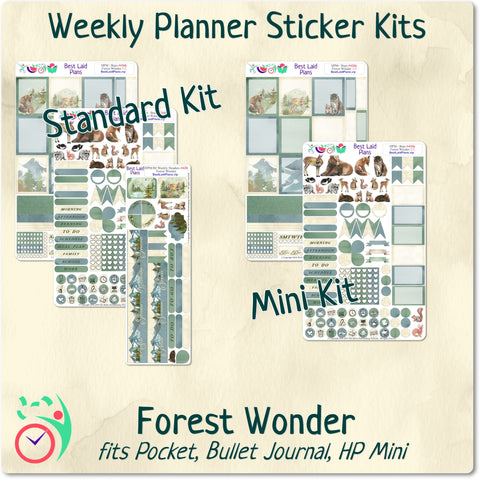 Image of Mini Happy Planner Weekly Kit Forest Wonder