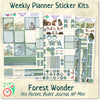 Mini Happy Planner Weekly Kit Forest Wonder