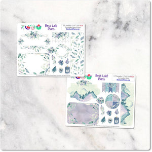 Planner Stickers Leafy Treetops Weekly Sampler Lavender Blue