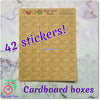 Cardboard Box Package Mail Icon Stickers