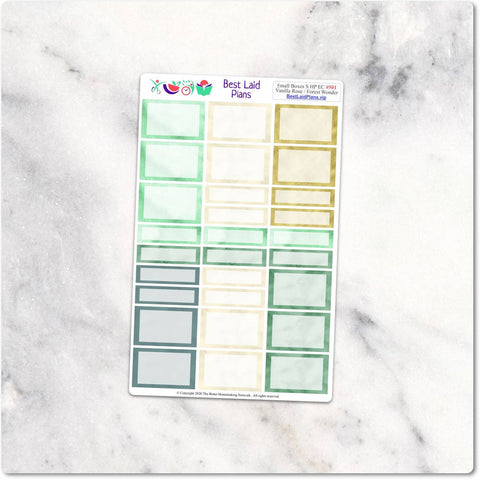 Image of Planner Stickers Happy Planner A5 Small Boxes