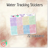 Watercolor Pastel Water Drop Trackers