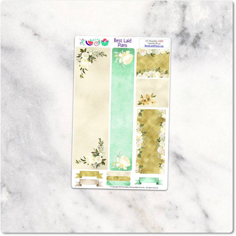 Image of Planner Stickers Standard A5 EC Green Floral