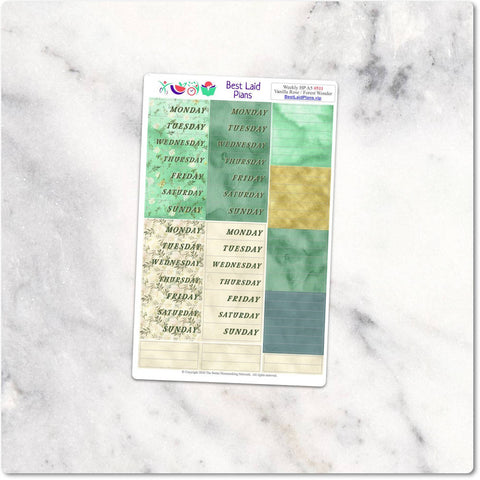 Image of Happy Planner Stickers Classic Weekly Headers Scripts