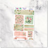 Planner Stickers Travelers Notebook Rose Creme Floral