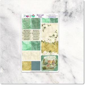 Headers Trackers and Checklists Kit Leafy Treetops TN Vanilla Rose Forest Wonder