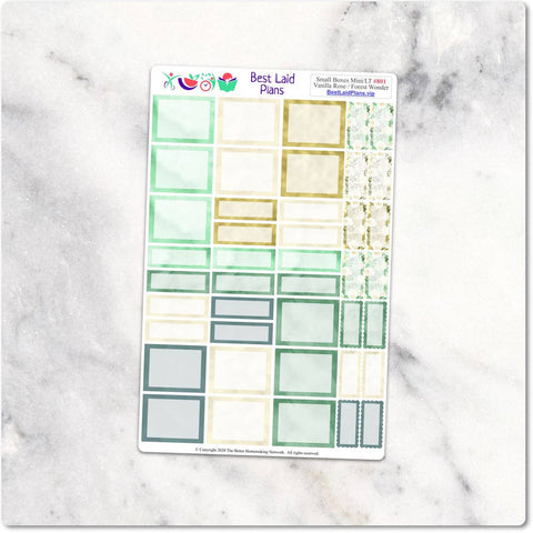 Image of Happy Planner Stickers Mini Bujo TN Functional Boxes