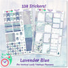Leafy Treetops Vertical Weekly Kit Lavender Blue Floral