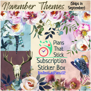 Plans That Stick - Hobonichi Weeks Planner Sticker Kit Subscription