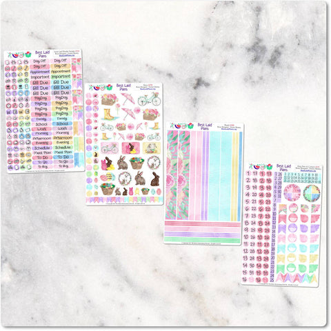Image of Planner Stickers Functional and decorative Icons and header scripts