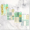 Planner Stickers Happy Planner Classic Vertical Horizontal Dashboard Floral Green