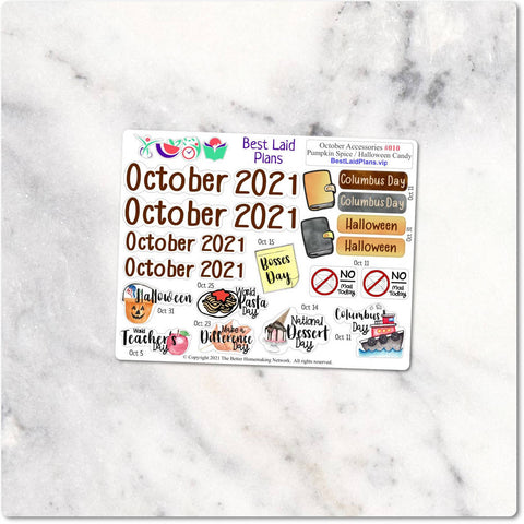 Image of Planner Stickers Special Holiday Calendar Accessories