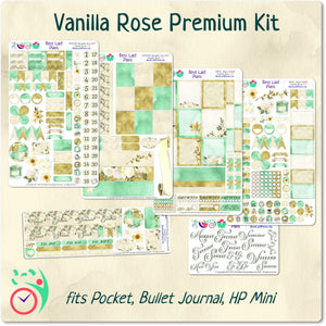 Mini Happy Planner Weekly Kit Vanilla Rose