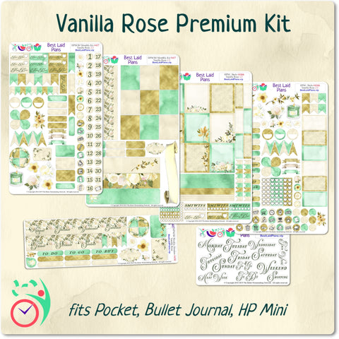 Image of Happy Planner Mini Monthly Kit Vanilla Rose
