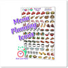 Food Menu Planning Doodle Icon Stickers