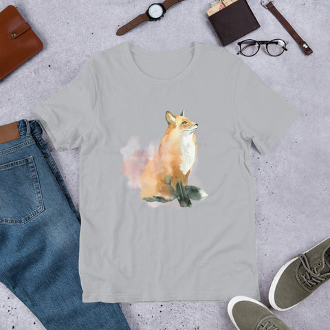 Image of Winter Dream Fox Cotton Shirt