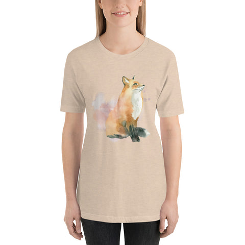 Image of Winter Dream Fox Cotton Shirt